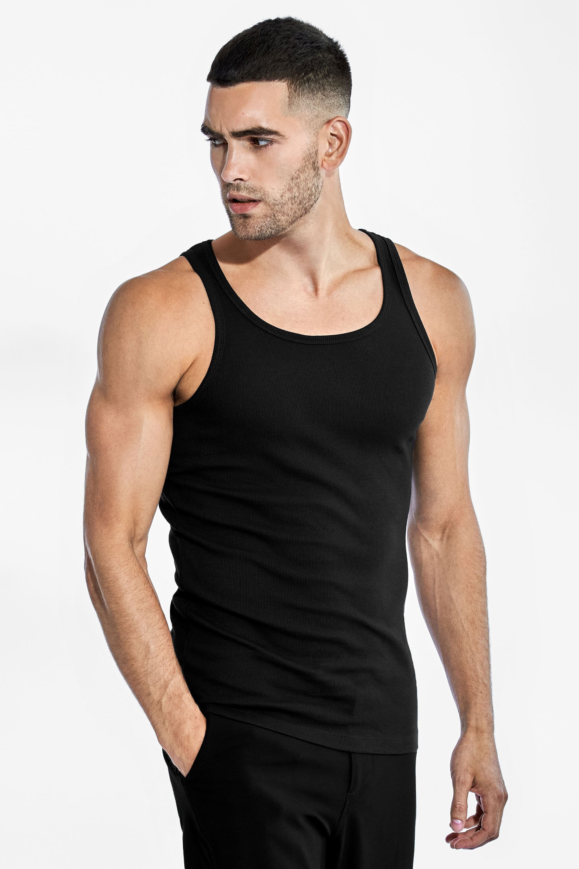 2-Pack Tank ribbed