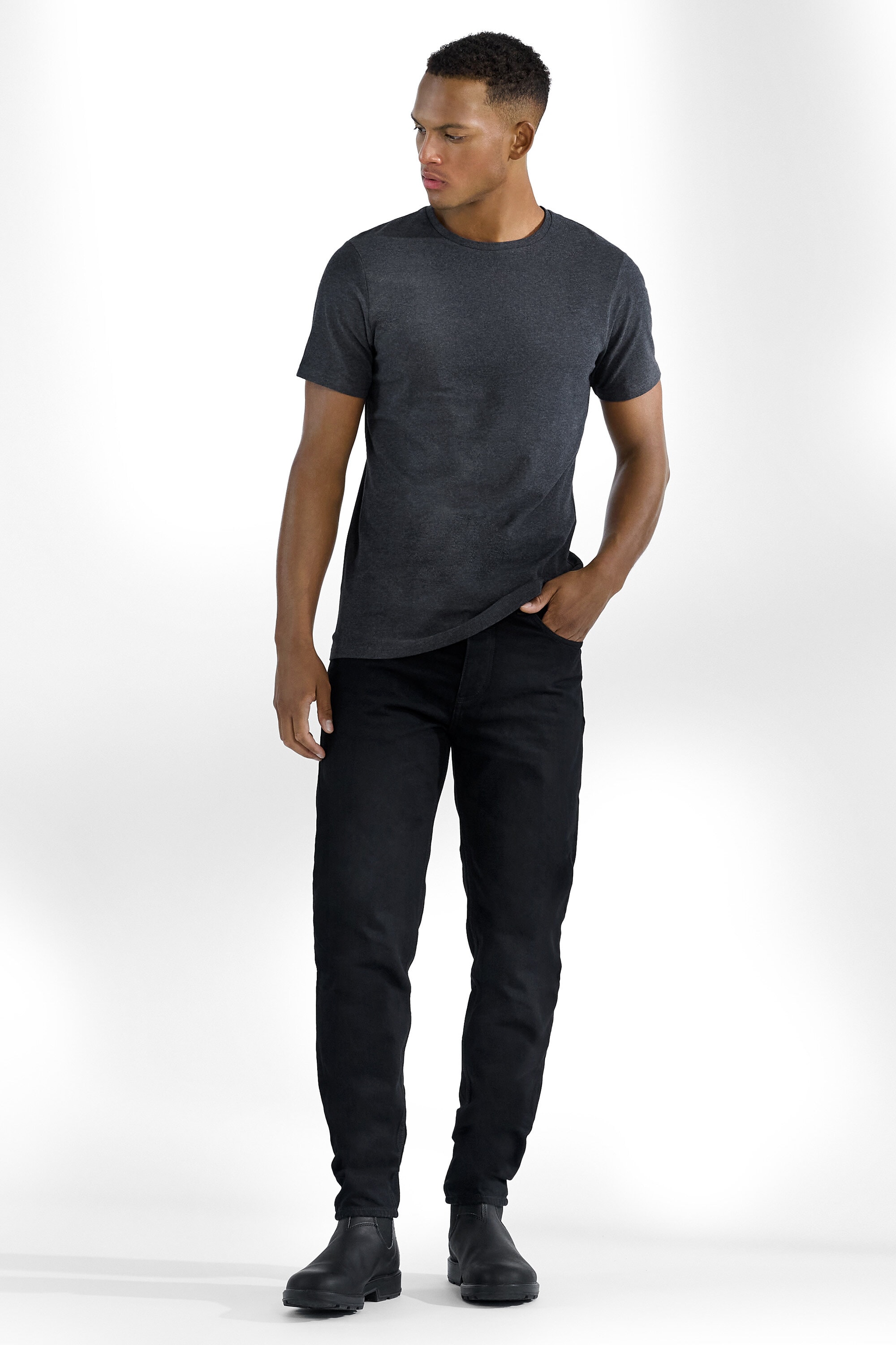 2-Pack Crew-Neck cotton stretch